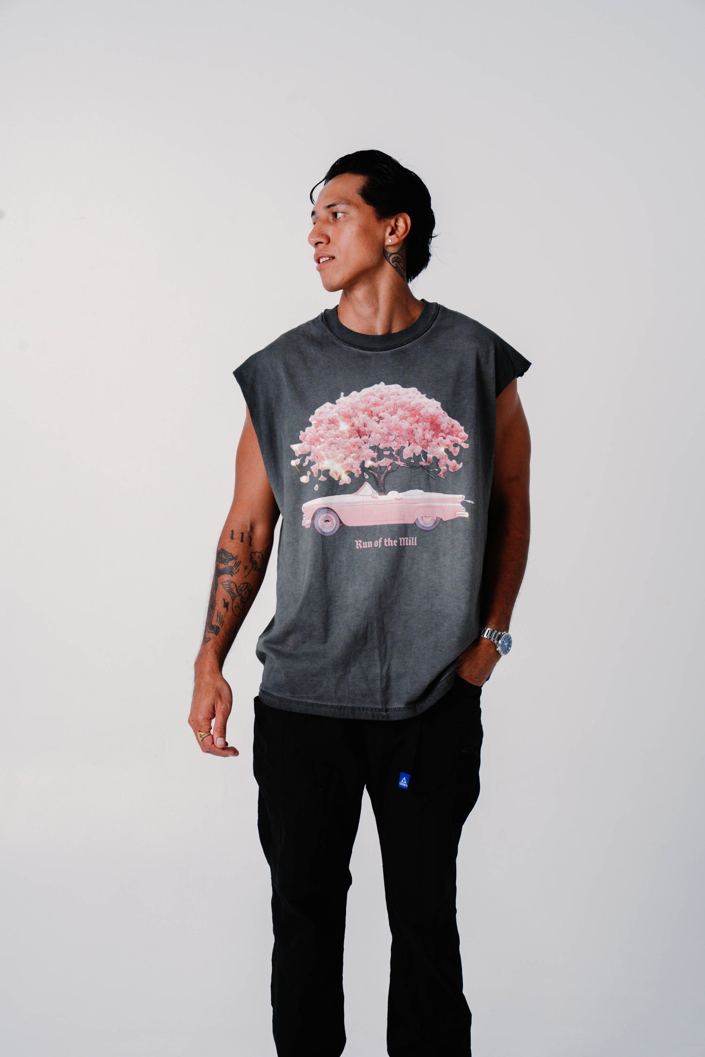 Pink Drop Top Tank