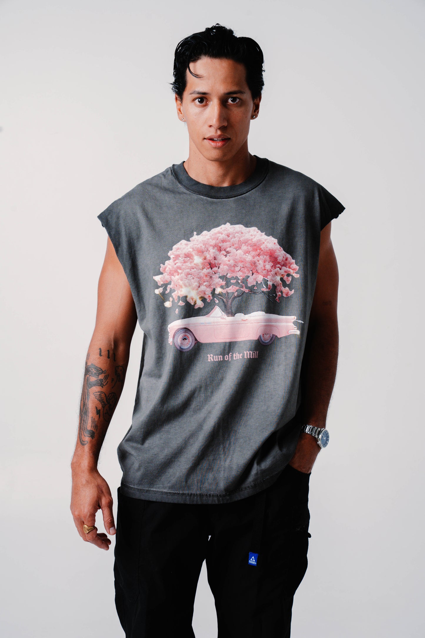 Pink Drop Top Tank