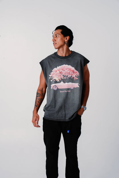 Pink Drop Top Tank